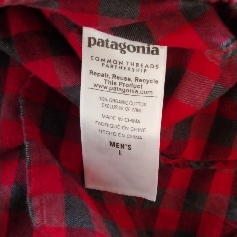 Patagonia Men's Button down Size L Flannel Shirt - Picture 4 of 5